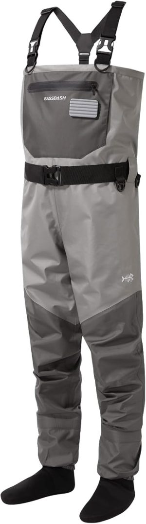 BASSDASH FW08 Men’s Breathable Waders Waterproof Fly Fishing Chest Fishing