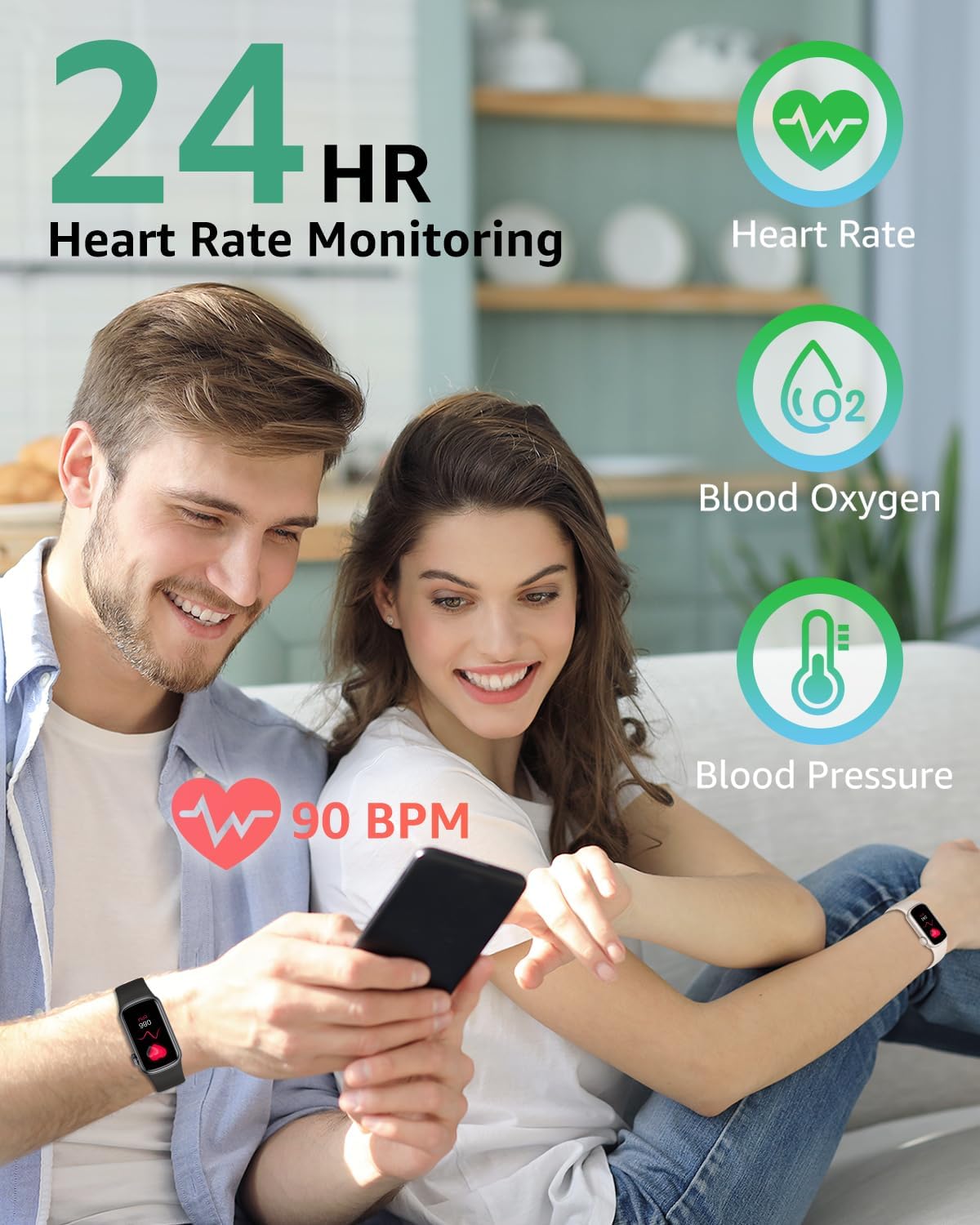 IMFRCHCS Fitness Tracker,Smart Watch with 1.47" Touch Display,137+Sport Modes Fitness Watch with Heart Rate Sleep Monitor, Step Counter,IP68 Waterproof Activity Trackers for Women Men - Image 6